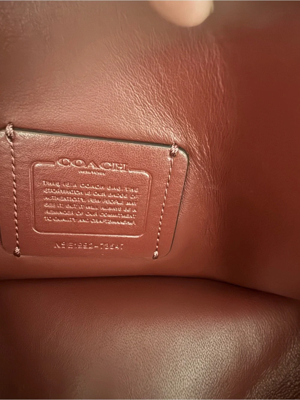 Coach smooth leather